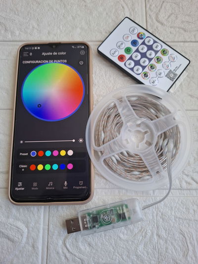 Tira Led Rgb 5M USBTira Led Rgb 5M USB C/Control Por App