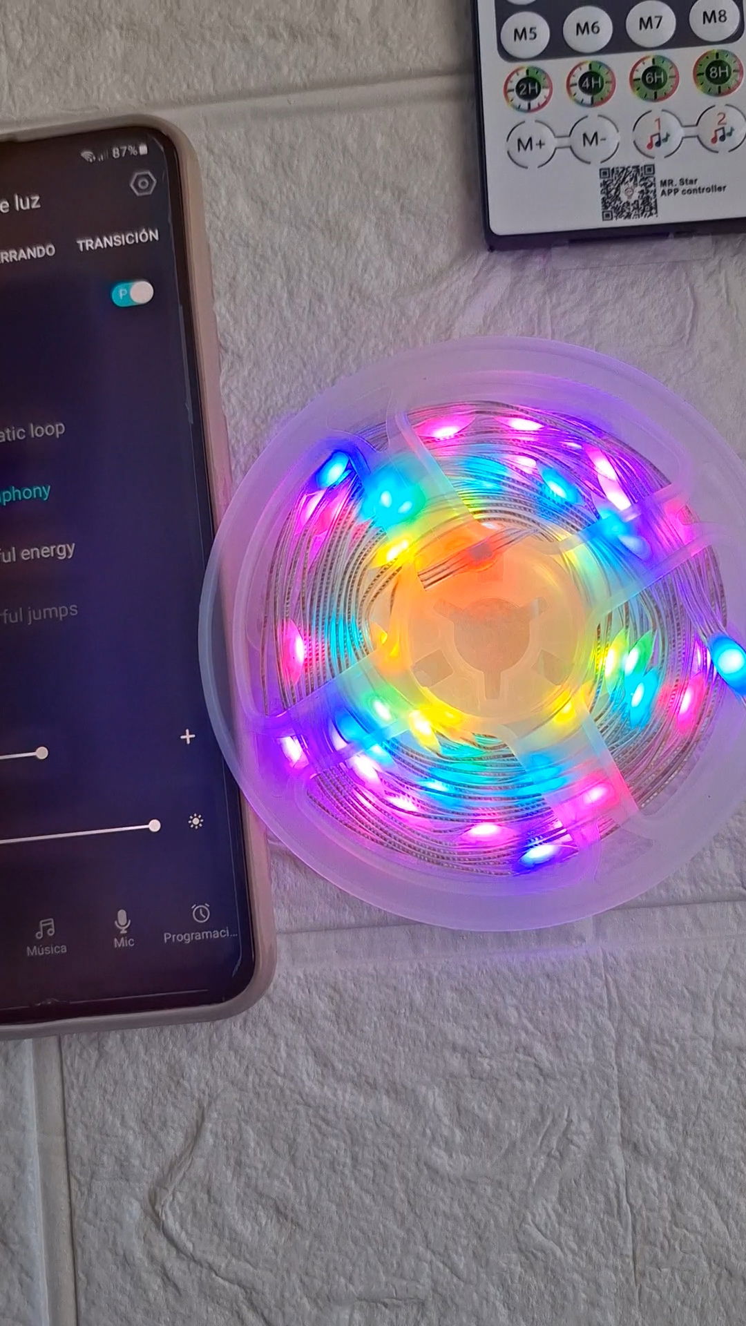 Tira Led Rgb 5M USBTira Led Rgb 5M USB C/Control Por App