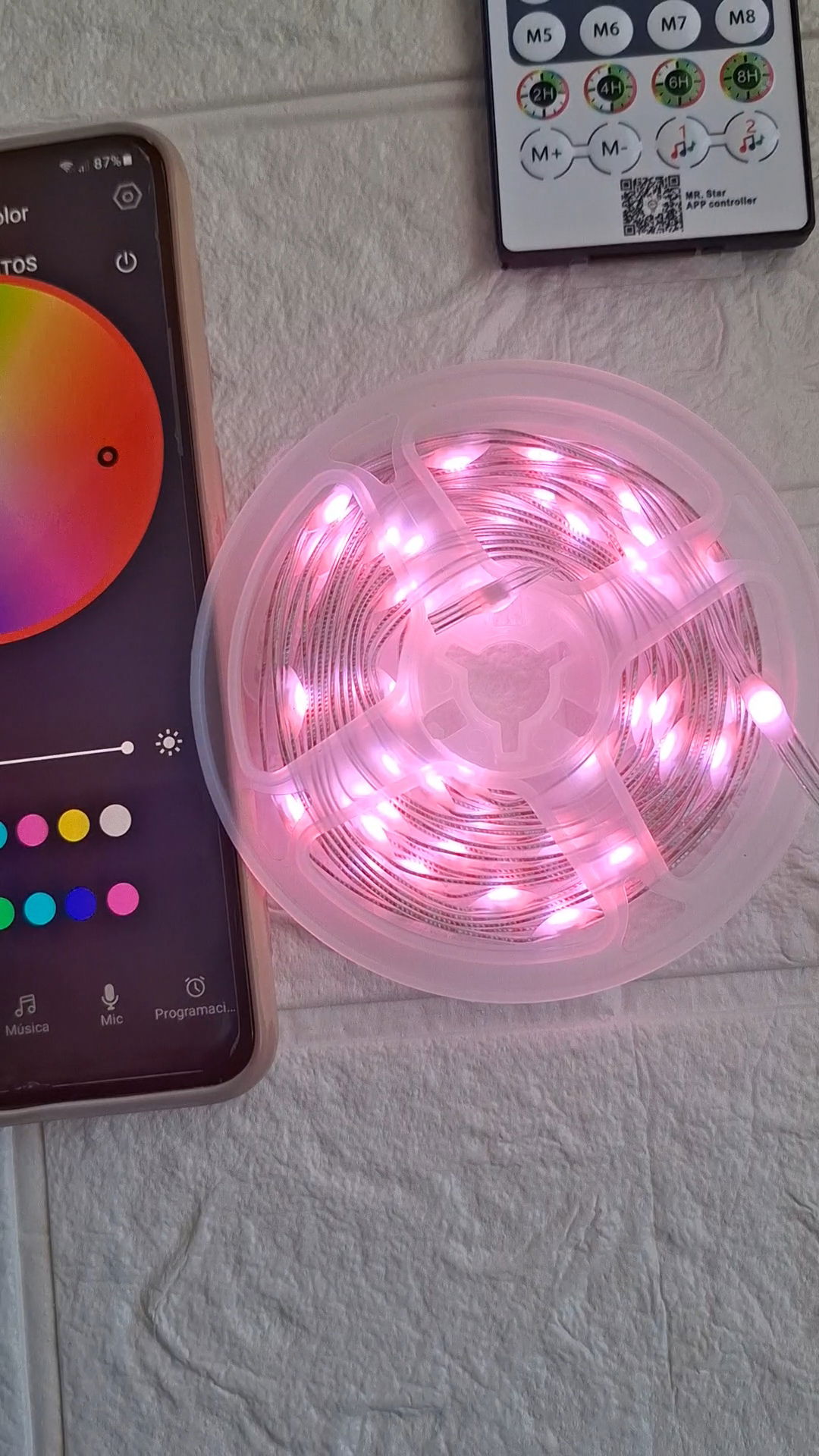 Tira Led Rgb 5M USBTira Led Rgb 5M USB C/Control Por App