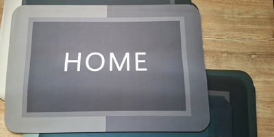 Alfombra de secado rápido GRIS HOME