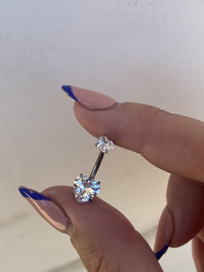 Piercing ombligo corazón 