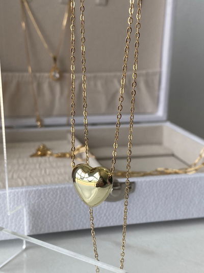 Cadena corazon chunky 