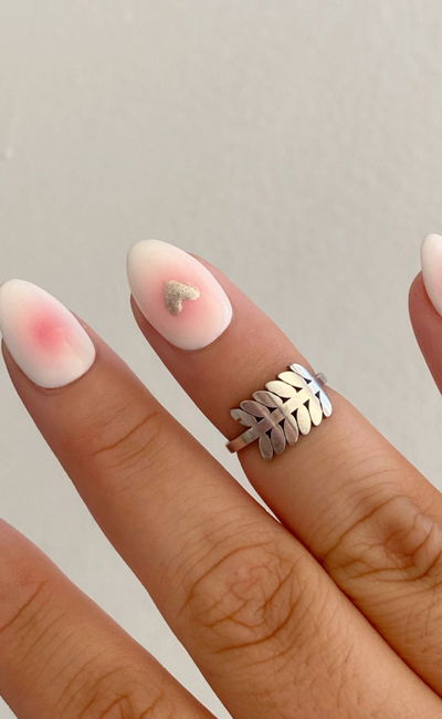 Anillo midi hojita