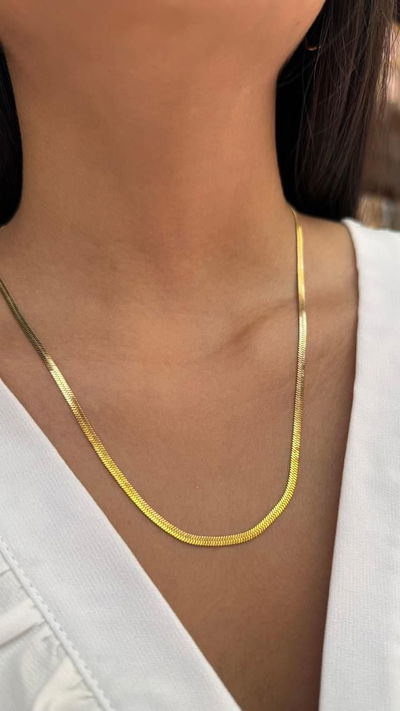 Cadena serpiente gold