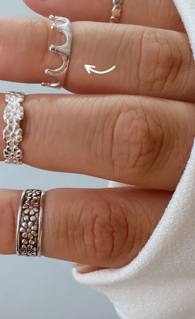 Anillo midi corona 