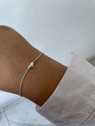 Pulsera corazon liso 