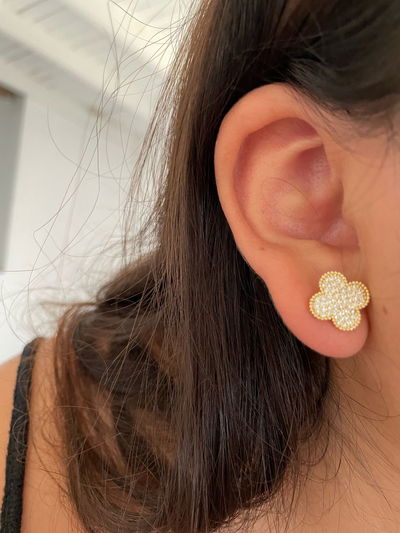 Aros flor VC gold