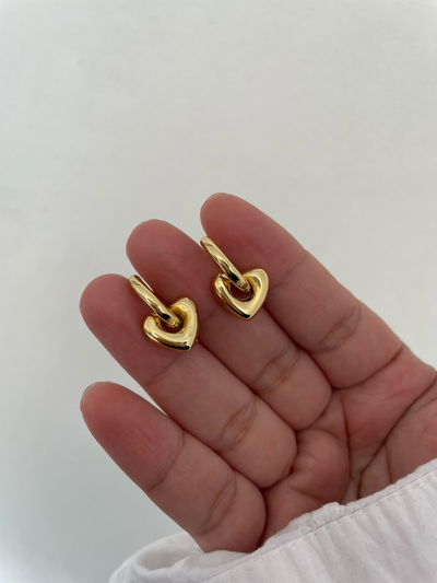 Aros chunky corazon 