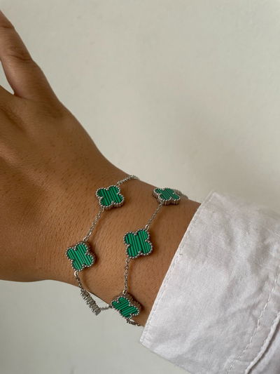 Pulsera trebol verde 
