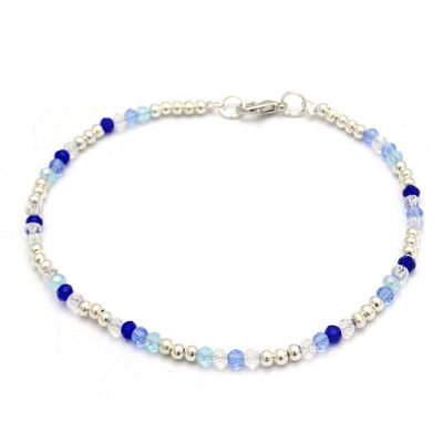 Tobillera cristal blue