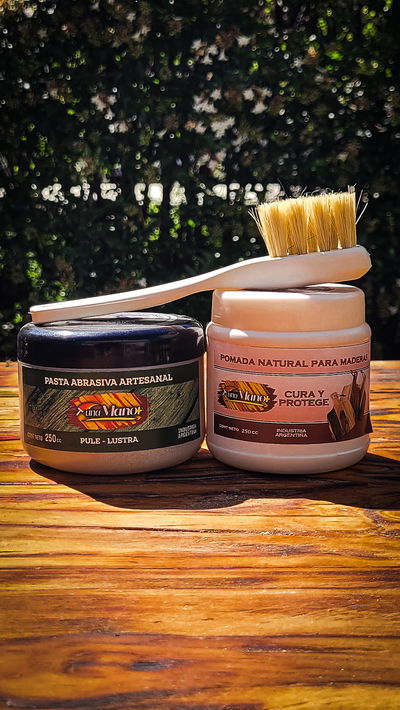 Combo Pasta Abrasiva + Pomada Natural Con Cepillo Aplicador