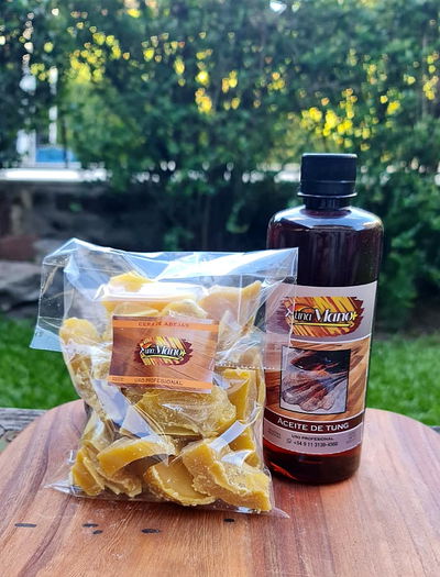 Combo Aceite de Tung x 500 cc + Cera de Abejas x 250 grs