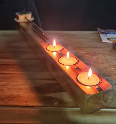 Porta Velas Múltiple - 3 en 1