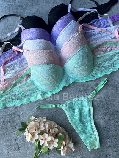 6 Conjunto armado encaje MEDIA DOCENA
