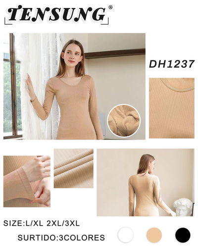 6 Camiseta termica dama morley MEDIA DOCENA