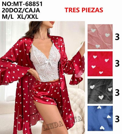 Pijama 3 piezas importado MEDIA DOCENA