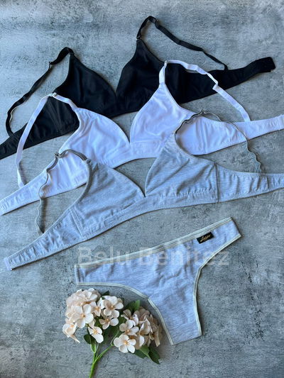 6 Conjunto brallet algodón MEDIA DOCENA