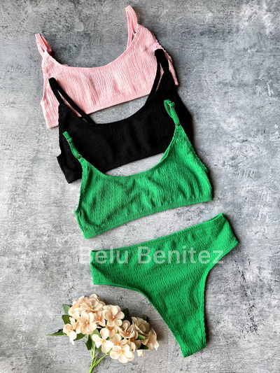 6 bikini texturada top MEDIA  DOCENA