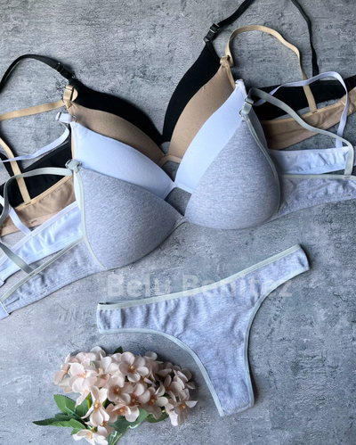 6 Conjunto triángulo algodón MEDIA DOCENA