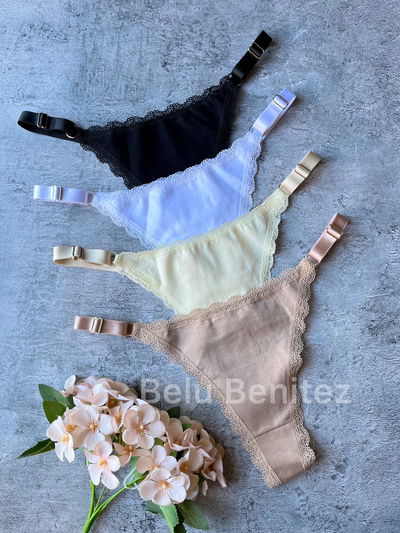 Les algodón puntilla PACK X3