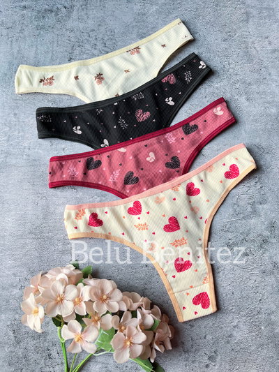 Colales morley corazón bordo DOCENA