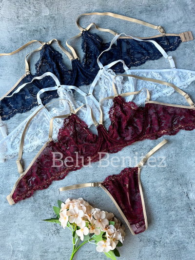 Conjunto brallet aro encaje MEDIA DOCENA
