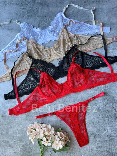 Conjunto brallet aro encaje MEDIA DOCENA