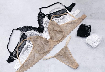 Conjunto brallet aro encaje MEDIA DOCENA