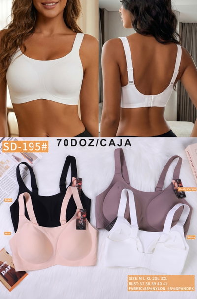Corpiño segunda piel PACK X6 y PACK X12