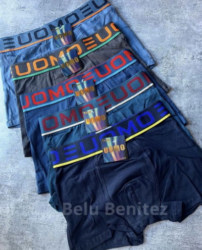 12 Boxer uomo liso DOCENA 
