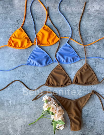 12 Bikini tiras liso DOCENA