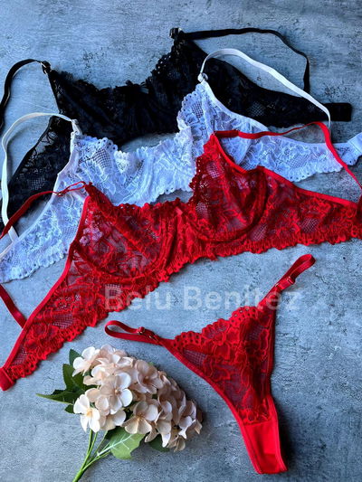 Conjunto aro encaje MEDIA DOC