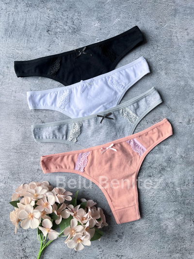 Colales algodón encaje DOCENA