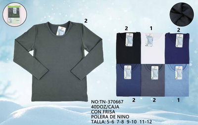 6 Camiseta térmica niño MEDIA DOCENA