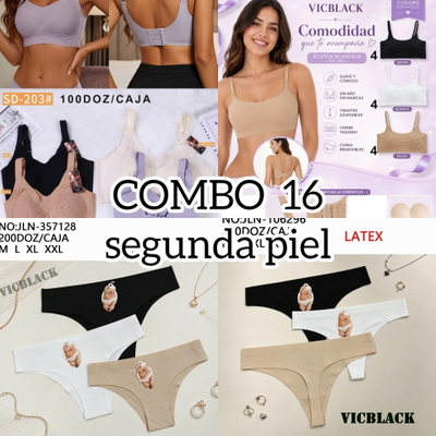 Combo 16 artículos segunda piel