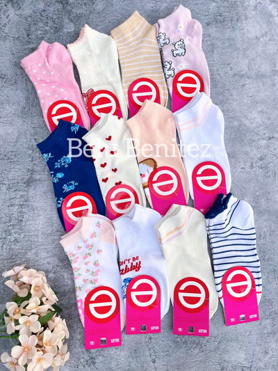 Medias soquete elemento dama X12 o X6 unidades