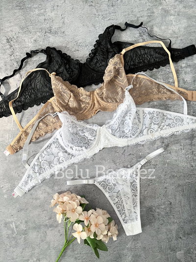 Conjunto brallet aro encaje MEDIA DOCENA