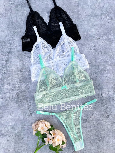 Conjunto brallet encaje X6 o X12 unidades
