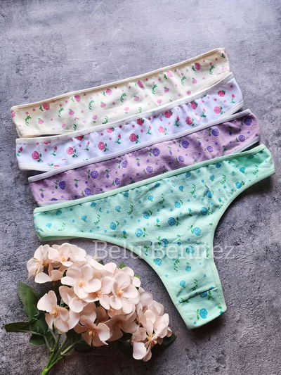 12 Colales algodón flores DOCENA