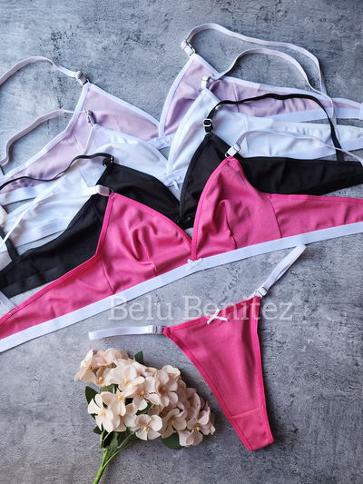 6 Conjunto brallet morley liso MEDIA DOCENA