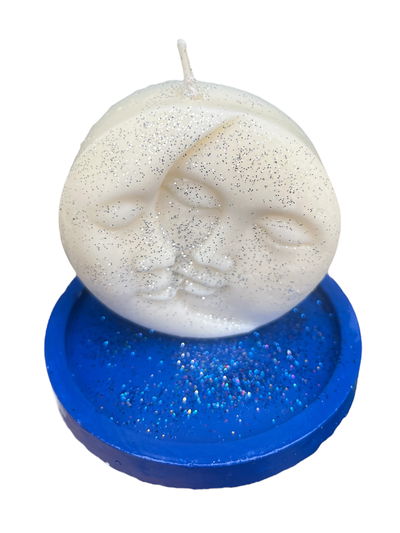 Vela sol y luna con base 
