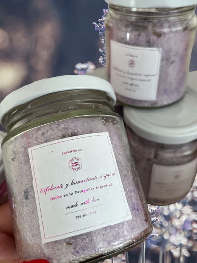 Exfoliante e hidratante lavanda romero