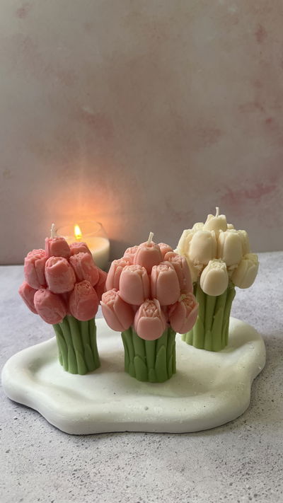 Vela bouquet tulipan