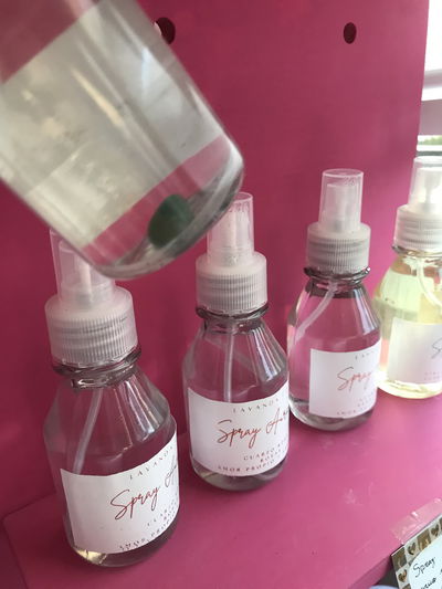 Spray aurico con cristales