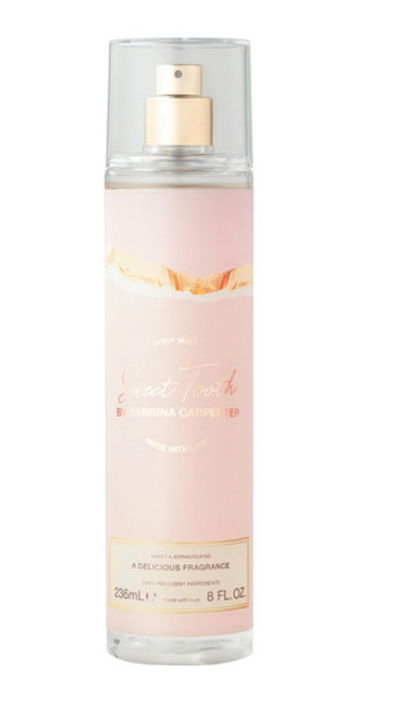 Sabrina carpenter Sweet tooth body splash pink