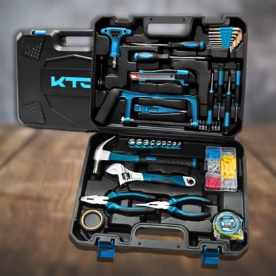 Set Juego Caja De Herramientas Manuales 150 Pzs Maletín Kto Negro