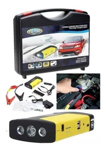 Kit Arrancador Bateria Portatil Con Valija Usb Auto