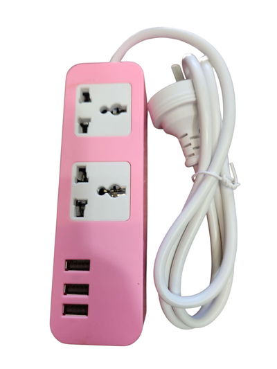 Zapatilla Multinorma 2 Enchufes Universales Y 4 Usb Oficina