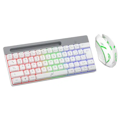  COMBO TECLADO + MOUSE GAMER RGB LEDS NKB-Q60C 