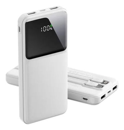 Cargador Portatil 4 Salidas  Bank 10000mah Linterna